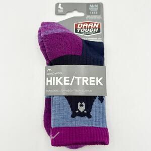 Darn Tough Vermont Hike/Trek Socks Purple Bear Women’s M 7.5–9.5 Merino Wool